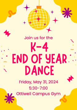 K-4 End of Year Dance